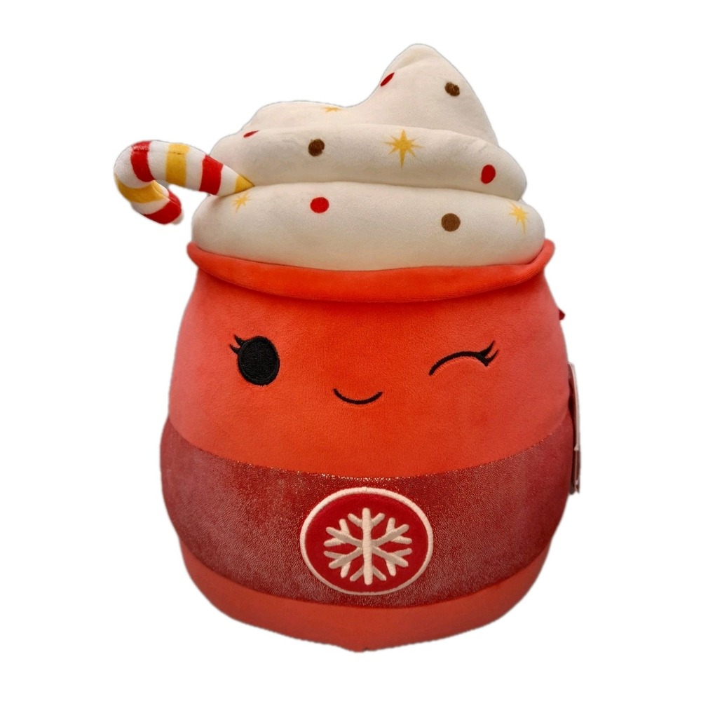Squishmallows Tinsley 12 Inch Red Hot Cocoa Christmas Holiday Plush 2024 NWT